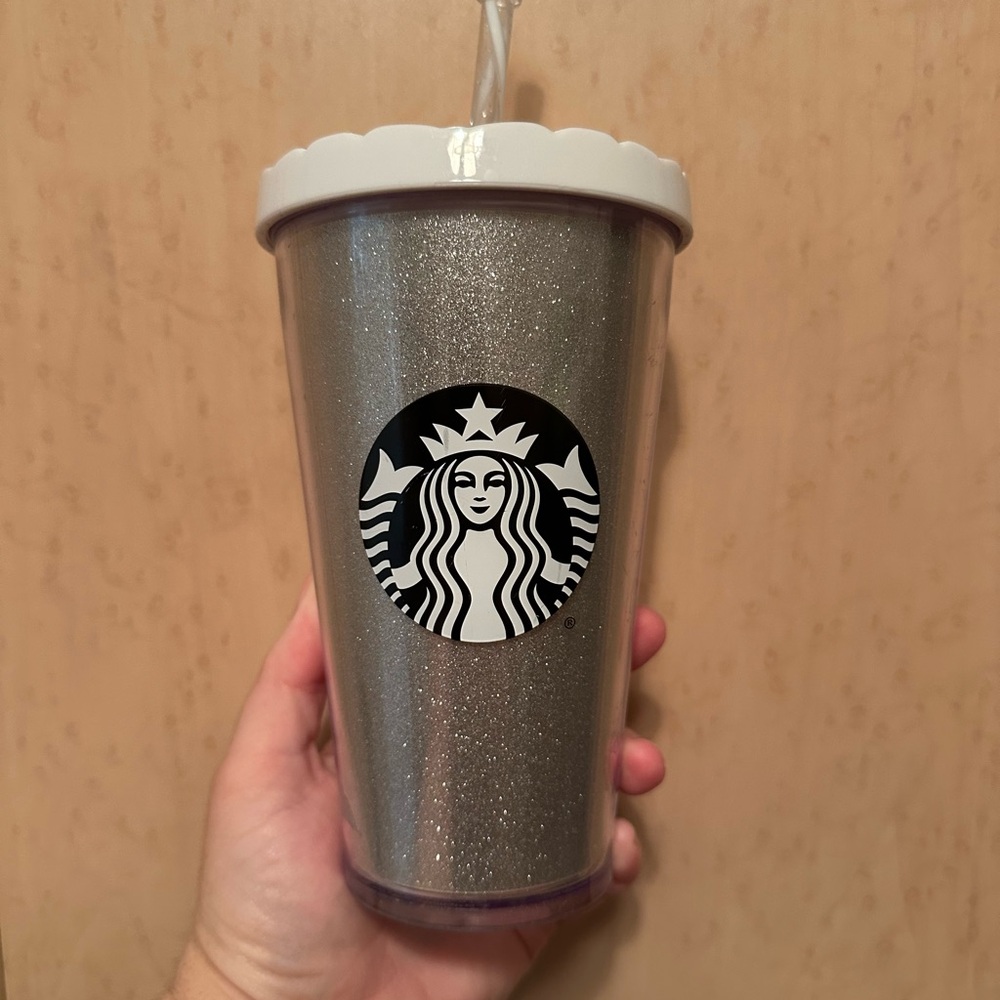Starbucks Silver Glitter Tumbler